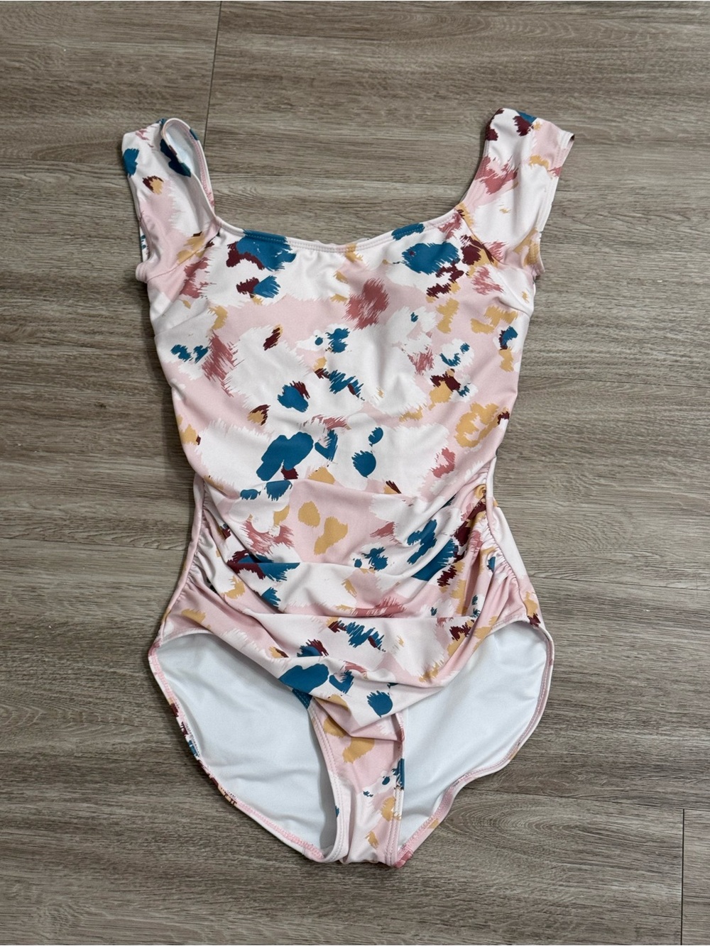 Janela Bay Pink Abstract Swimsuit